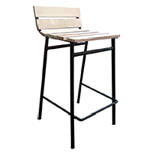 TS-374 σκαμπό ψηλό μεταλλικό με ξύλο ΧΡΩΜΑ ΕΠΙΛΟΓΗΣ, 36x38xΗ85